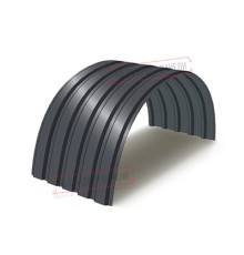 Профнастил МП35-0.45, Ширина-1035, Полиэстер RAL7024