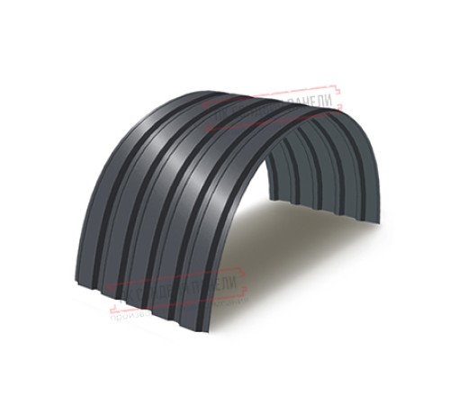 Профнастил МП35-0.7, Ширина-1035, Полиэстер RAL7024