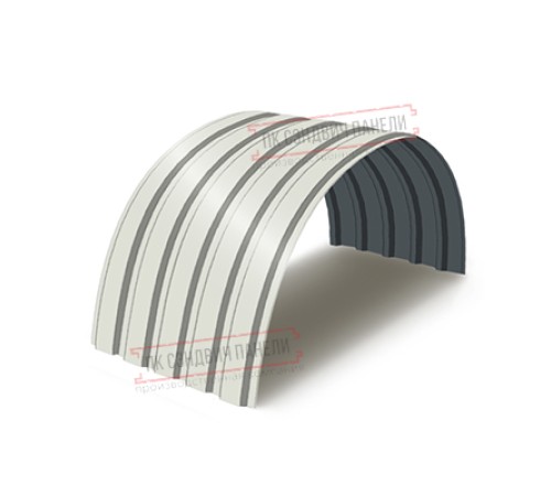 Профнастил МП35-0.5, Ширина-1035, Полиэстер RAL9010