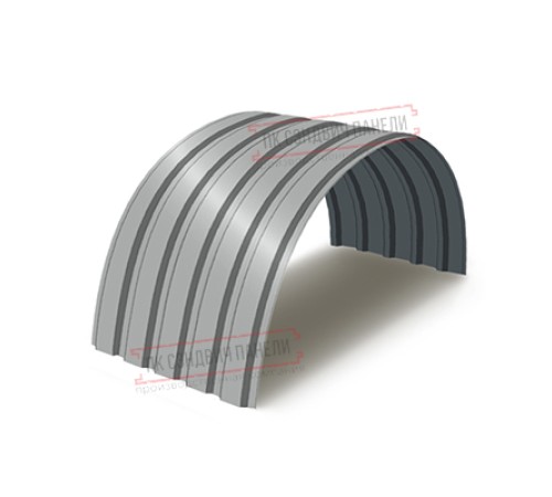 Профнастил МП35-0.7, Ширина-1035, Полиэстер RAL9006