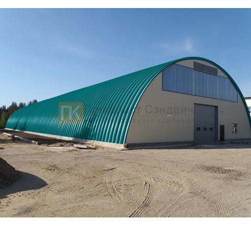 Профнастил H114ПГ-1.2, для бескаркасных ангаров, Полиэстер RAL 5021