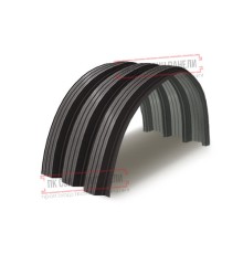 Профнастил H112ПГ-0.65, для бескаркасных ангаров, Полиэстер RR32