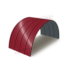 Профнастил окрашенный НС18ПГ-1120-0.55 цена за пог.м