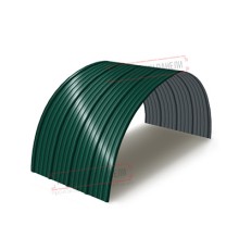 Профнастил окрашенный НС18ПГ-1120-0.5 цена за м2