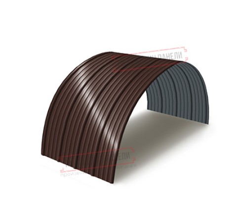 Профнастил окрашенный НС18ПГ-1120-0.6 цена за пог.м