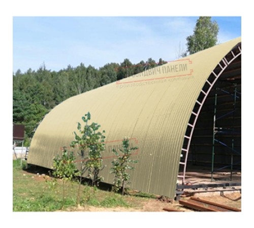 Профнастил НС35ПГ-0.5, Ширина-1100, Полиэстер RAL1014