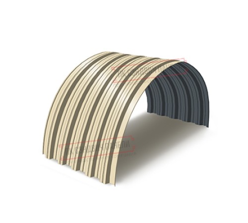 Профнастил НС35ПГ-0.7, Ширина-1100, Полиэстер RAL1015