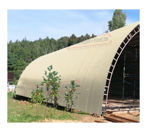 Профнастил НС35ПГ-0.7, Ширина-1100, Полиэстер RAL1015