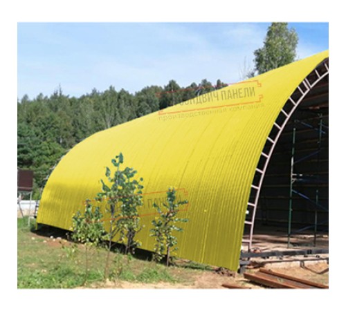 Профнастил НС35ПГ-0.5, Ширина-1100, Полиэстер RAL1018