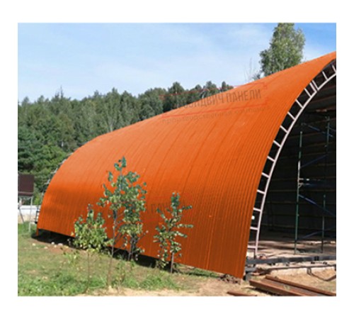 Профнастил НС35ПГ-0.7, Ширина-1100, Полиэстер RAL2004