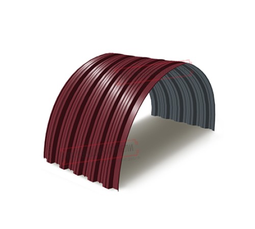 Профнастил НС35ПГ-0.5, Ширина-1100, Полиэстер RAL3005