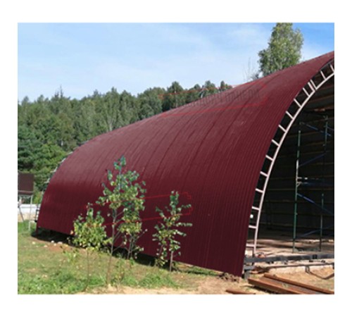 Профнастил НС35ПГ-0.5, Ширина-1100, Полиэстер RAL3005