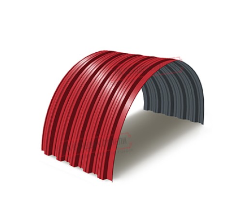 Профнастил НС35ПГ-0.7, Ширина-1100, Полиэстер RAL3020