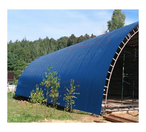 Профнастил НС35ПГ-0.7, Ширина-1100, Полиэстер RAL5005