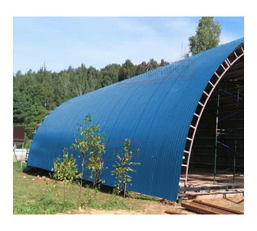 Профнастил НС35ПГ-0.5, Ширина-1100, Полиэстер RAL5015