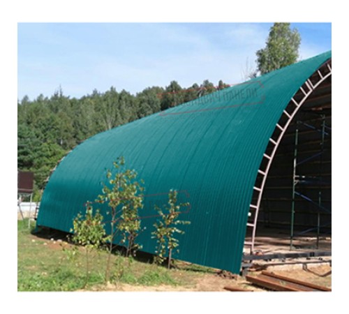 Профнастил НС35ПГ-0.5, Ширина-1100, Полиэстер RAL5021