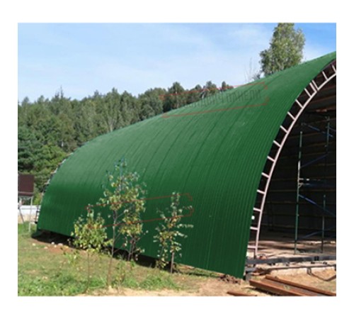 Профнастил НС35ПГ-0.45, Ширина-1100, Полиэстер RAL6002