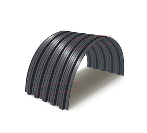 Профнастил НС35ПГ-0.7, Ширина-1100, Полиэстер RAL7024