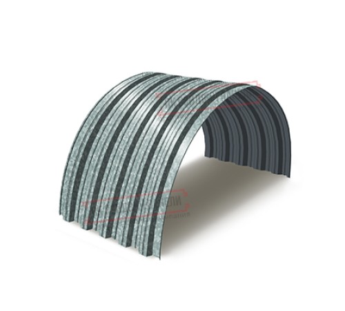 Профнастил НС35ПГ-0.45, Ширина-1100, Оцинкованный