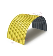 Профнастил С-15ПГ-1190-0.45 (с гранью) Полиэстер RAL 1018