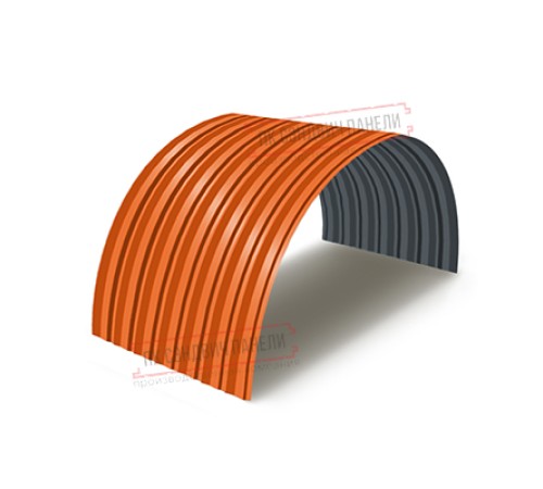 Профнастил С-15ПГ-1190-0.65 (с гранью) Полиэстер RAL 2004