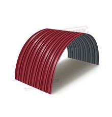 Профнастил С-15ПГ-1190-0.4 (с гранью) Полиэстер RAL 3003