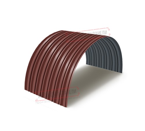 Профнастил С-15ПГ-1190-0.4 (с гранью) Полиэстер RAL 3009