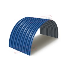 Профнастил С-15ПГ-1190-0.4 (с гранью) Полиэстер RAL 5005