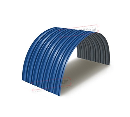 Профнастил С-15ПГ-1190-0.45 (с гранью) Полиэстер/Двусторонний RAL 5005