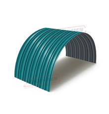 Профнастил С-15ПГ-1190-0.6 (с гранью) Полиэстер RAL 5021