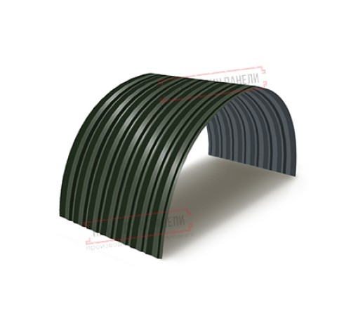 Профнастил С-15ПГ-1190-0.4 (с гранью) Полиэстер RAL 6020