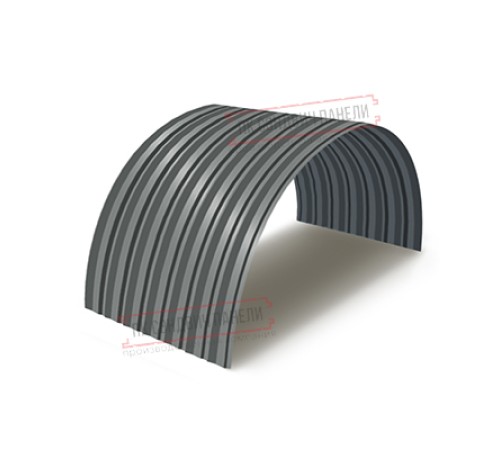Профнастил С-15ПГ-1190-0.45 (с гранью) Полиэстер RAL 7005