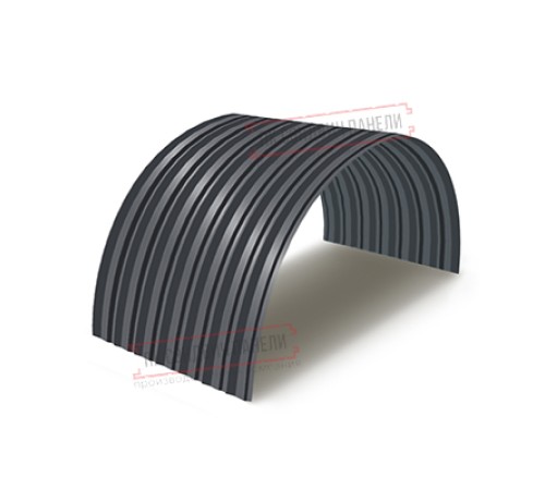 Профнастил С-15ПГ-1190-0.4 (с гранью) Полиэстер RAL 7024