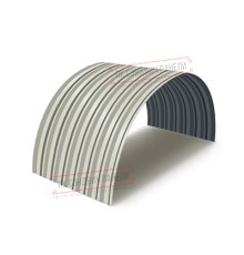 Профнастил С-15ПГ-1190-0.4 (с гранью) Полиэстер RAL 9002