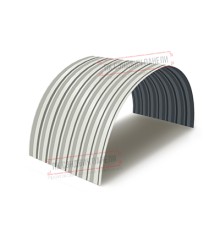 Профнастил С-15ПГ-1190-0.45 (с гранью) Полиэстер RAL 9003