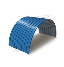 Профнастил окрашенный С17ПГ-1100-0.55 цена за пог.м