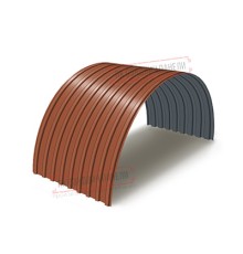 Профнастил окрашенный С17ПГ-1100-0.8 цена за м2