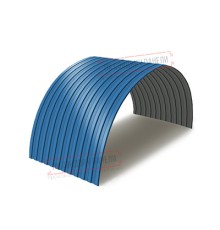 Профнастил СС10ПГ-1150-0.5 Полиэстер RAL5015