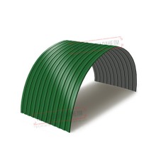 Профнастил СС10ПГ-1150-0.7 Полиэстер RAL6002