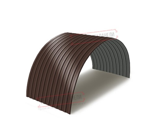 Профнастил СС10ПГ-1150-0.65 Полиэстер RAL8017