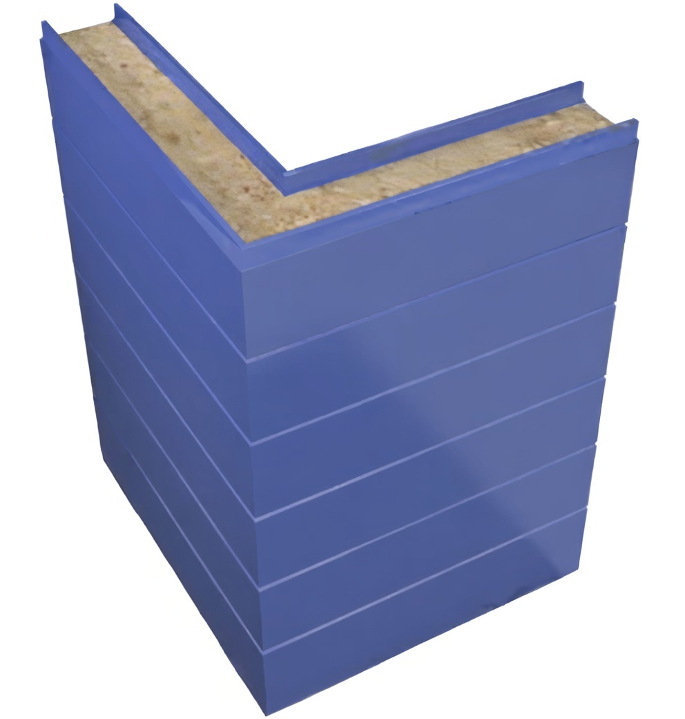 Горизонтальные угловые сэндвич-панели