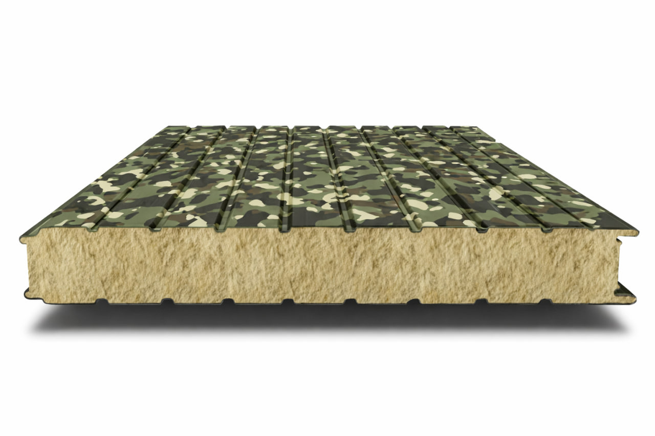 Стеновые сэндвич-панели 180 мм с минеральной ватой