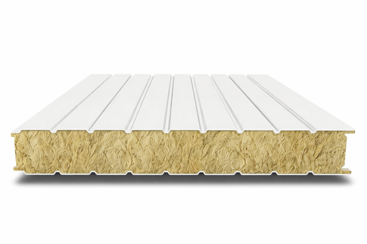 Стеновые сэндвич-панели 250 мм с минеральной ватой