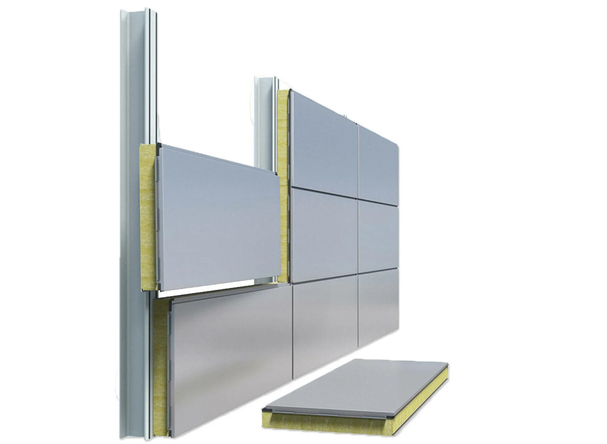 Гладкие сэндвич-панели для коммерческого строительства