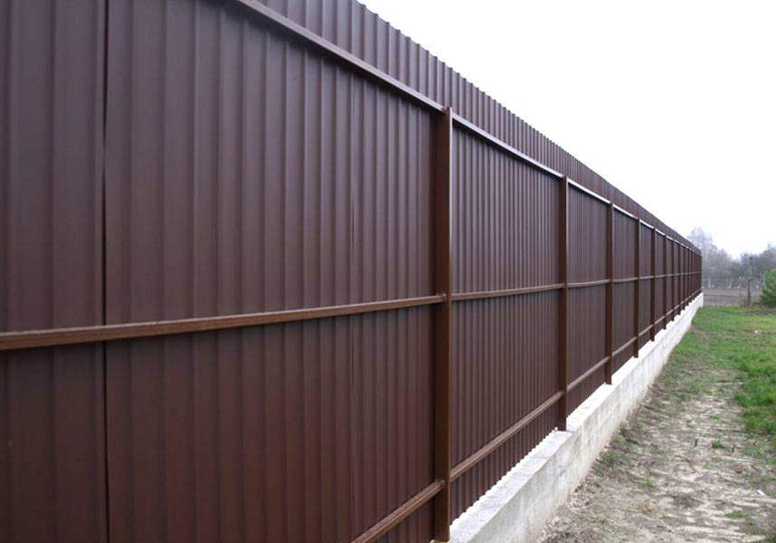Профнастил для ограждений
