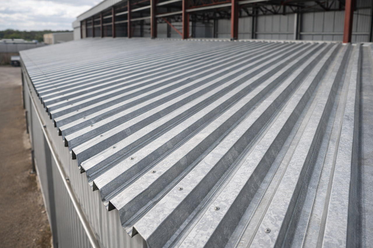 Профнастил Н153 — пример применения на промышленном объекте