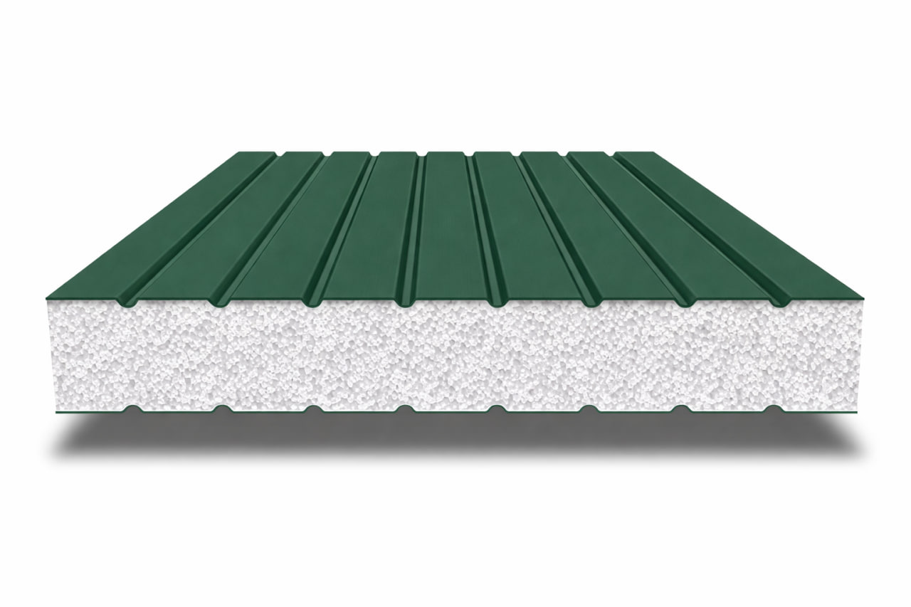 Сэндвич-панели без замков с пенополистиролом