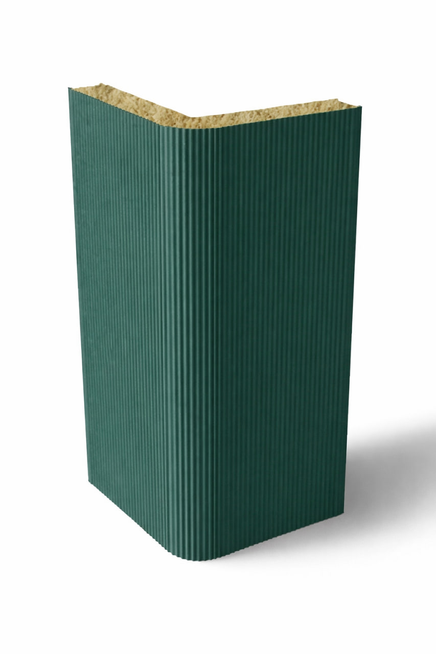 Вертикальная угловая сэндвич-панель из минеральной ваты, толщина 50 мм