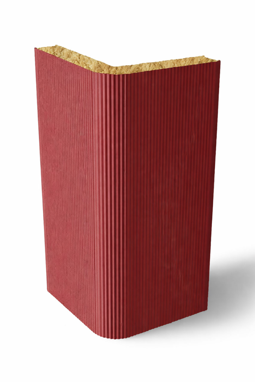 Вертикальная угловая сэндвич-панель из минеральной ваты, толщина 200 мм