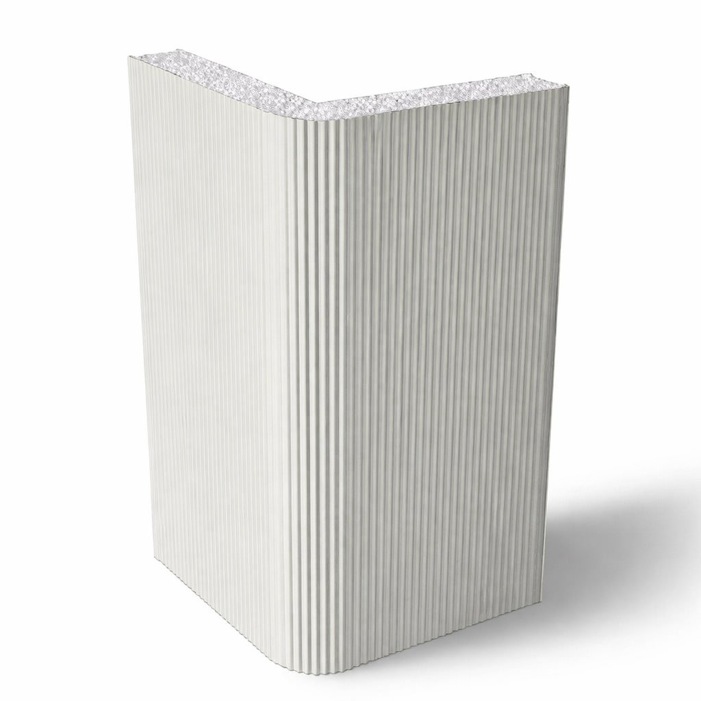 Вертикальная угловая сэндвич-панель ППС — 100 мм, RAL9002